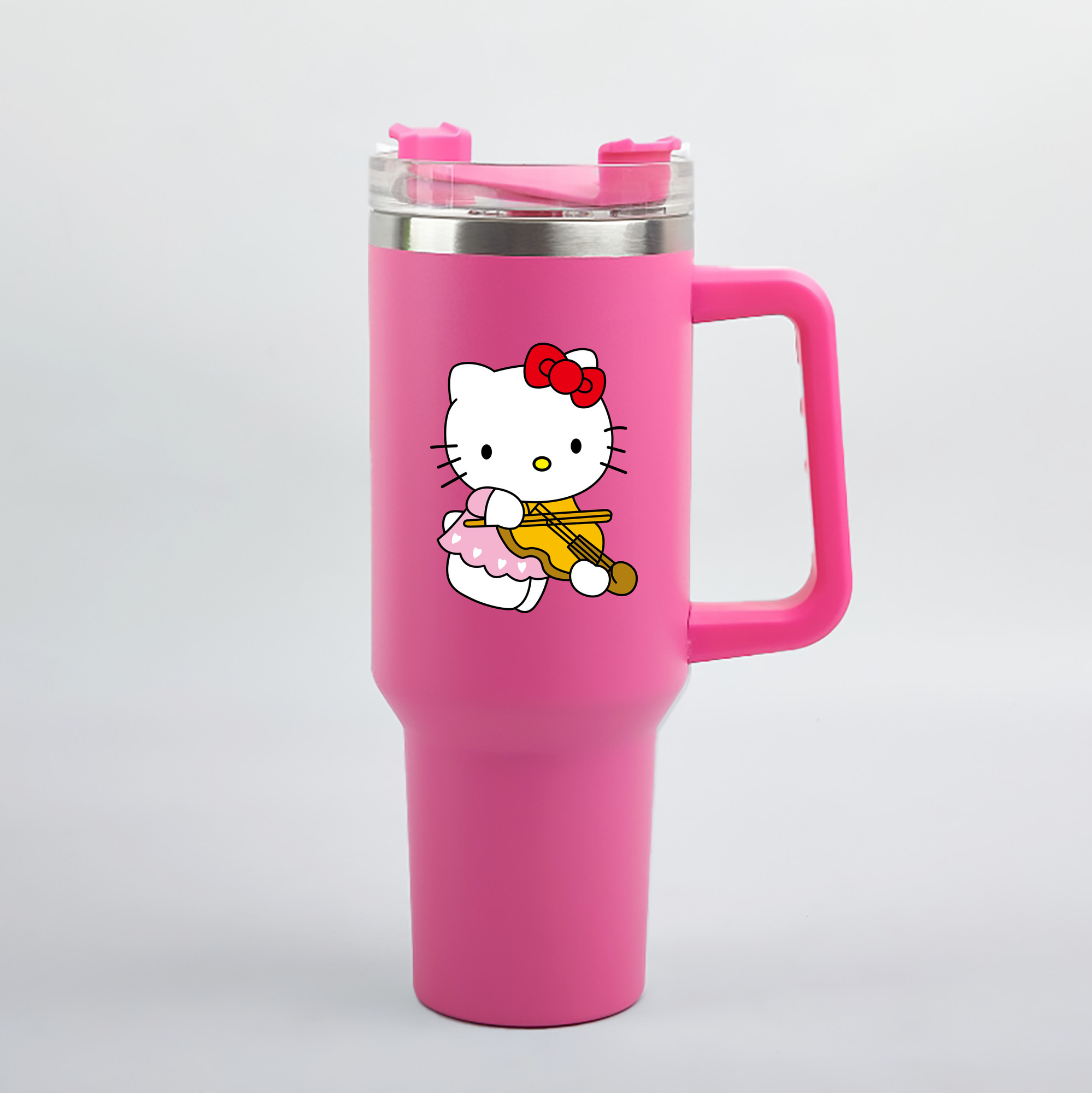 （画像用） Hello Kitty ハローキティ 1200mL車用タンブラー（カラープリント）